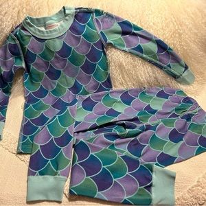 Hanna Andersson Mermaid Scales  Pajama Set Organic Cotton